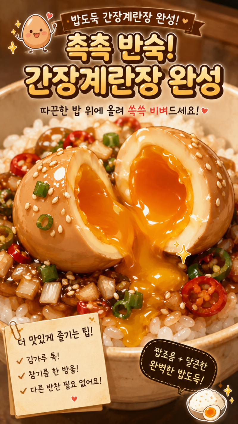 밥상 대장 간장계란장!!