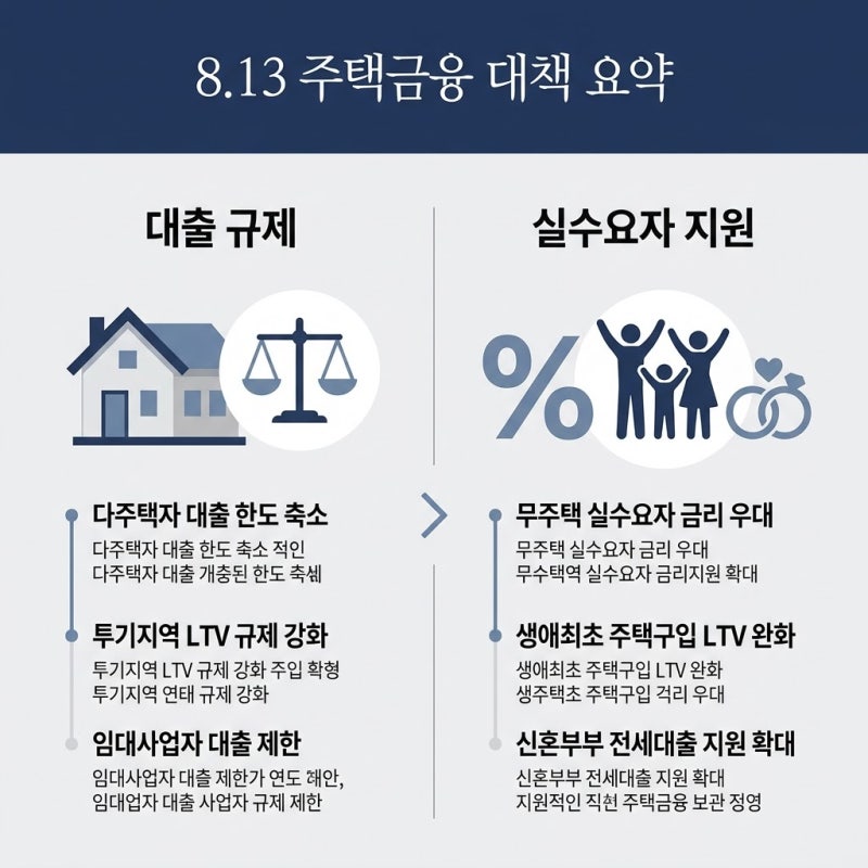 813부동산대책 대출규제 모음 — DSR·LTV·청년 3종 세트