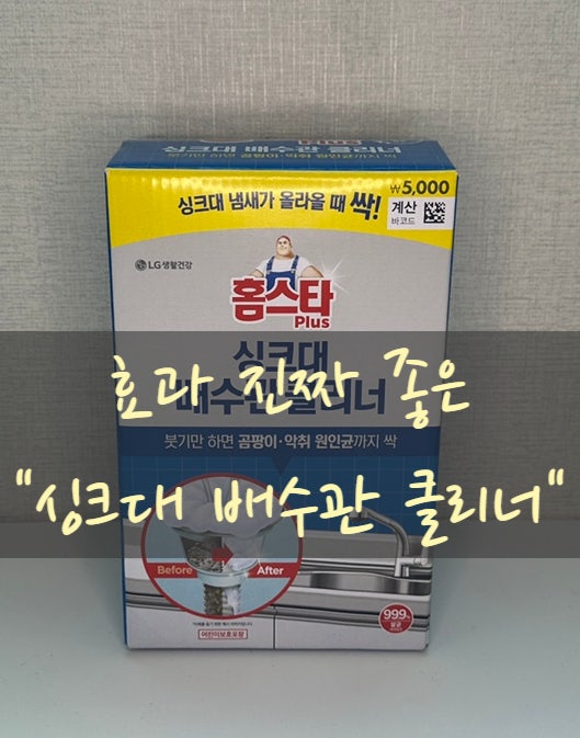 효과 좋은 다이소 홈스타 싱크대 배수관 클리너 내돈내산 완전 추천