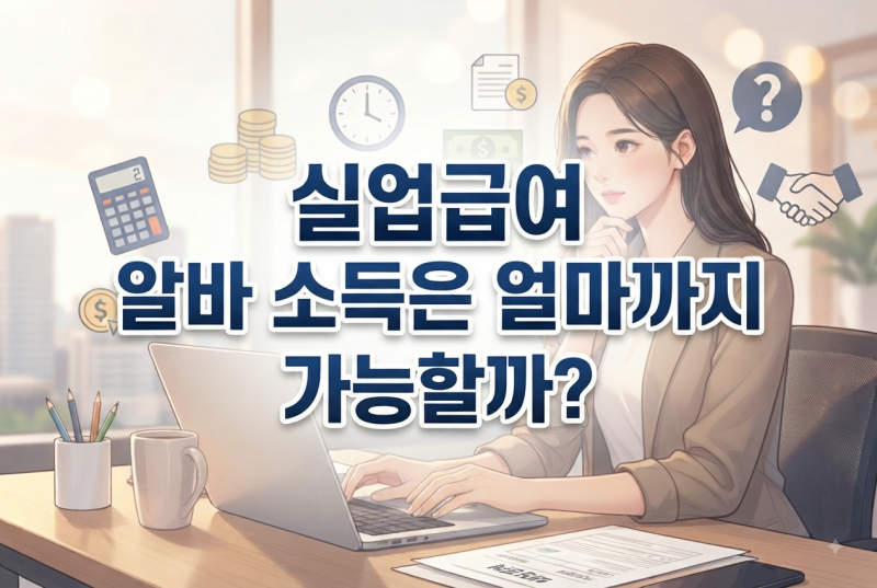 2026 실업급여 알바 가능 범위｜주 15시간·월 60시간·소득 얼마까지?