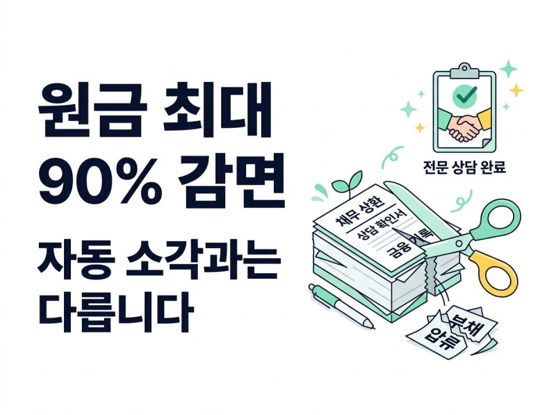 농협 장기연체채권 원금 최대 90% 감면｜자동 소각과 감면 대상은 다릅니다