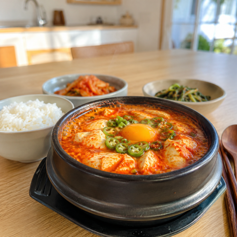 특별한 순두부찌개 만들기, 양념장 하나로 집밥 맛이 달라져요