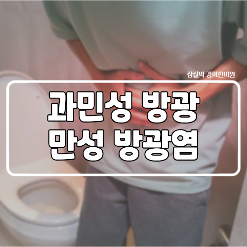 [잠실역 석촌역 여한의사 한의원] 재발하는 만성방광염 과민성방광, 원인과 항생제 외 다른 ....