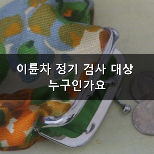 이륜차 정기 검사 깜빡하면 안 되는 이유