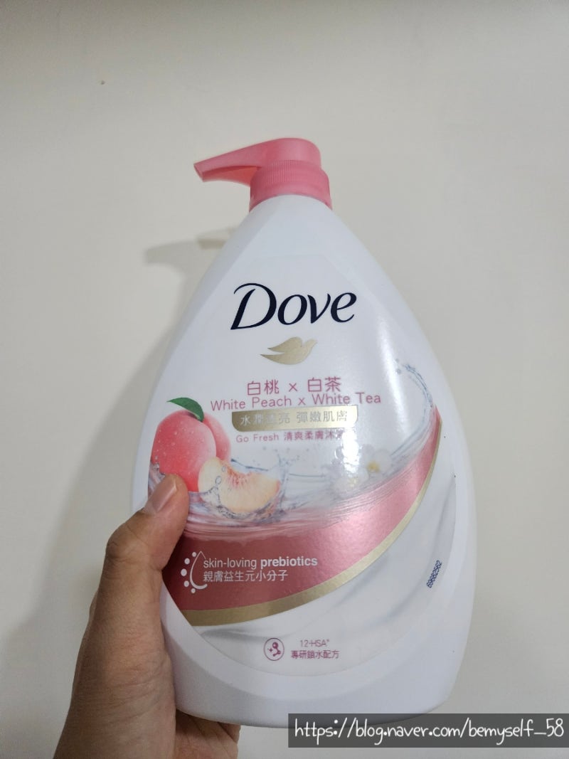 대만 생활 : 대만 도브(Dove) 바디워시 복숭아향 & 바디스크럽 벚꽃향 | 바이오레(Biore) 바디워....