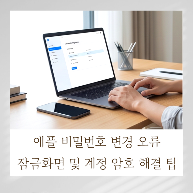 애플 비밀번호 변경 오류, 잠금화면 및 계정 암호 해결 팁