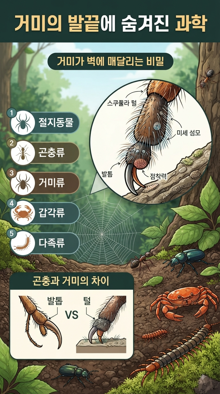 ️ 스파이더맨은 정말 가능할까? 거미의 발끝에 숨겨진 과학 - 절지동물, 곤충, 거미류, 갑각....