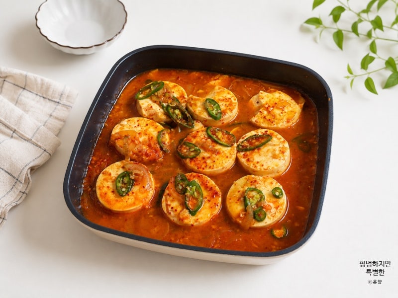 두부 대신 순두부 넣어봤어요! 이모카세 두부찌개 레시피