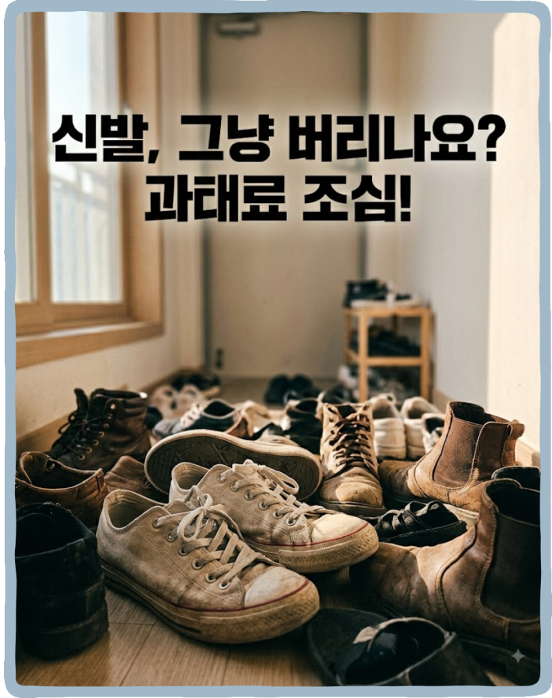 신발버리는법, 의류수거함과 종량제봉투 헷갈리지 않는 기준
