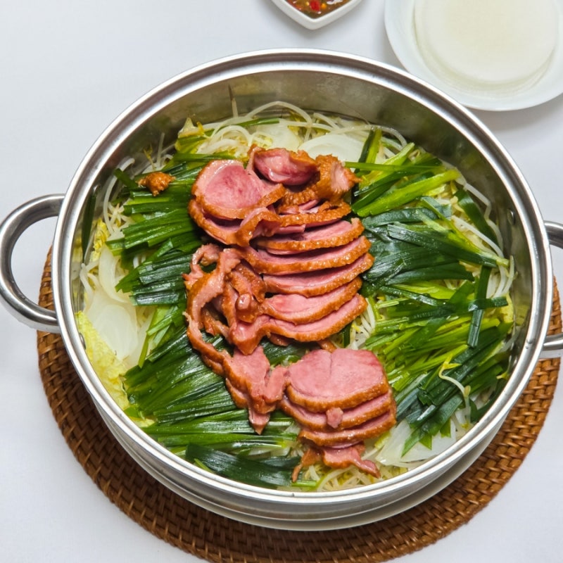 훈제오리 야채찜 레시피 간단한 말복 음식 훈제 오리 요리