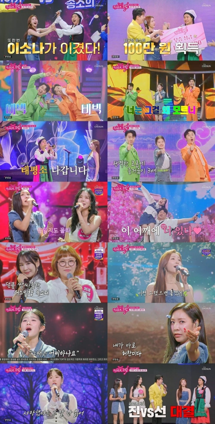 미스트롯 포유 14회 '압구정 송소희' 375점, 제3대 우승팀 등극