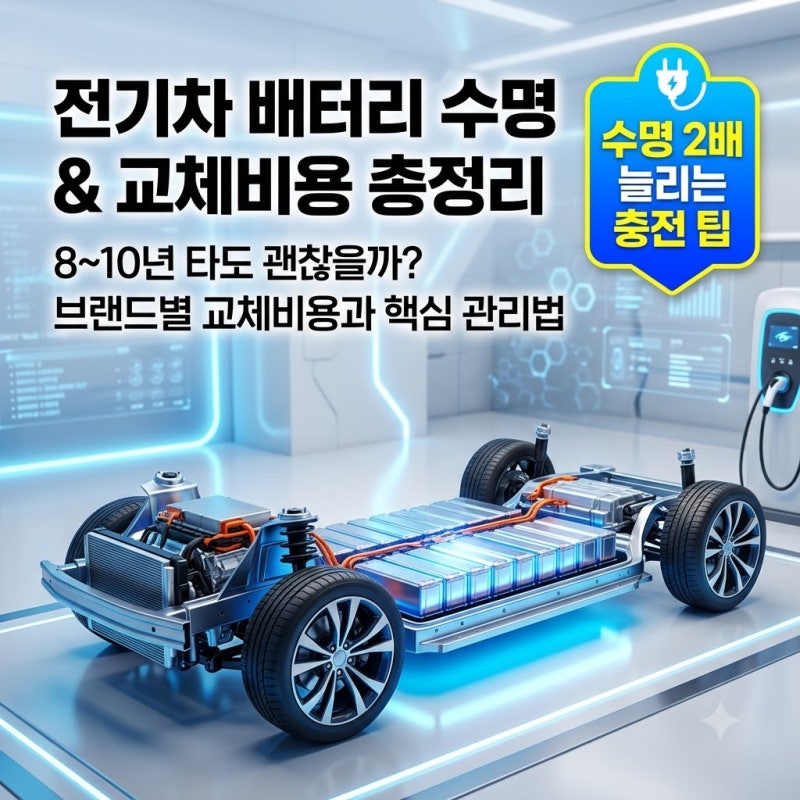 전기차 배터리 수명 현실은? 교체비용과 진짜 실효성 있는 관리팁 정리