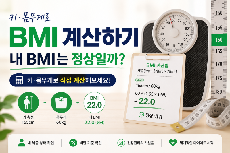 BMI 계산하기, 내 BMI는 정상일까? 계산법과 비만 기준 알아보기