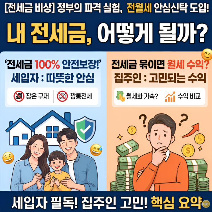 [전세금 돌려받기 비상] 정부의 파격 실험 '<b>전월세 안심 신탁</b>' 도입, ....