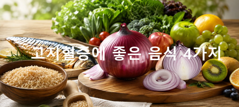 고지혈증에 좋은 음식 4가지! 혈관 청소 및 콜레스테롤 낮추는 식습관 가이드