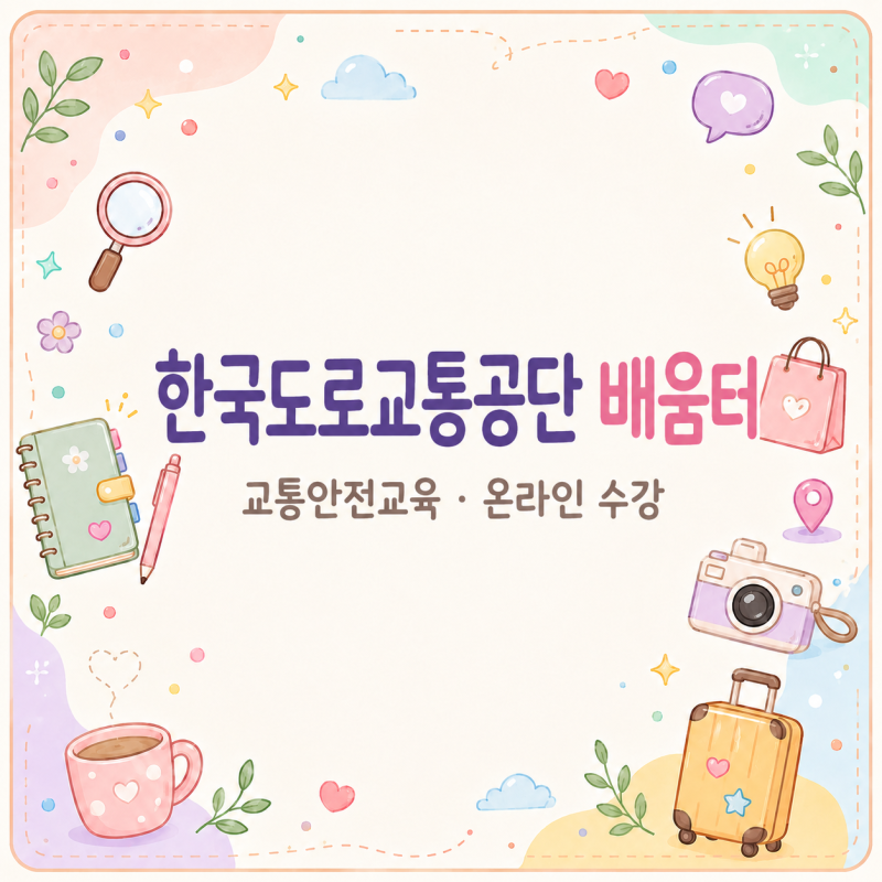한국도로교통공단 배움터, 교통안전교육 어디서 듣지?