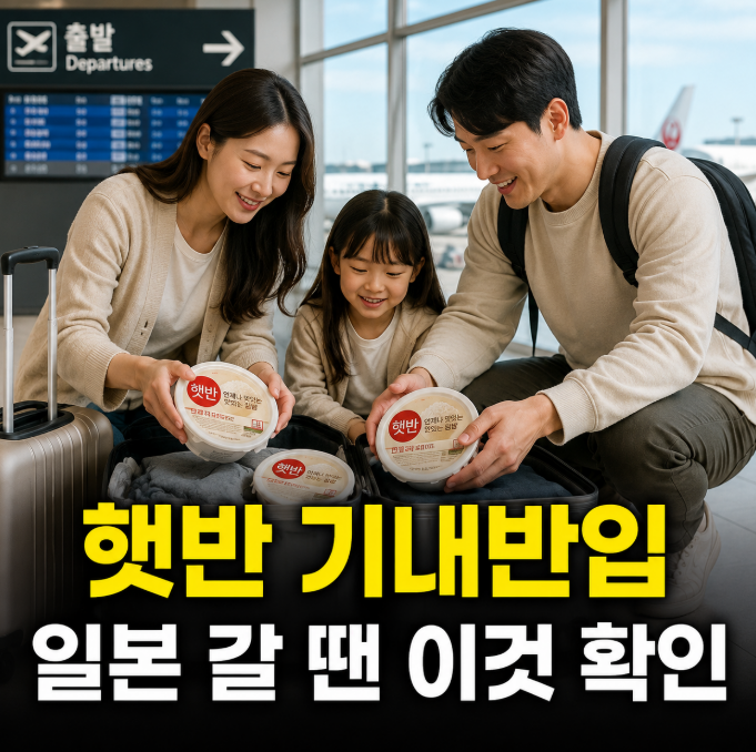 일본 가는데 햇반 6개 챙겼다면…햇반 기내반입·위탁수하물 어디에 넣는 게 나을까?
