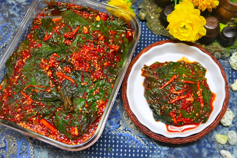 양념 깻잎장아찌 레시피 깻잎무침 만들기