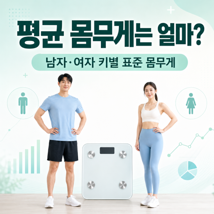 평균 몸무게는 얼마? 남자·여자 키별 표준 몸무게 계산법