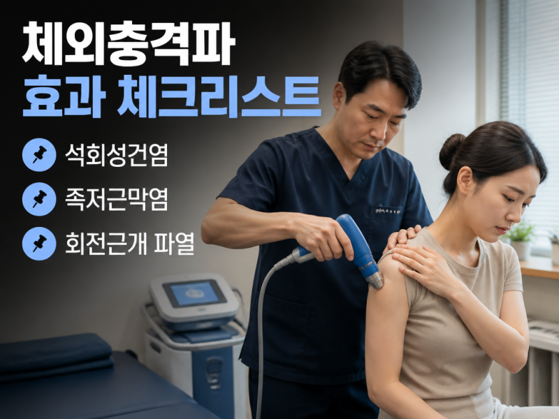 체외충격파 치료 효과, 내 증상엔 맞는 선택인가