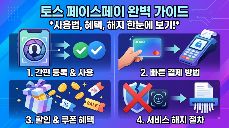 토스 페이스페이 완벽 가이드: 사용법, 결제, 할인·쿠폰 혜택, 해지 방법 총정리