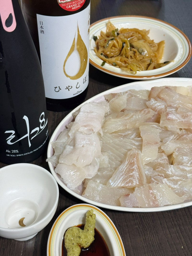 광어 시오 콘부즈메, 트레이더스 필렛 횟감으로 숙성회 만들기