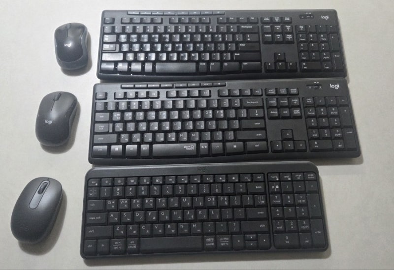 가방에 쏙 들어가는 로지텍 MK250 무선 키보드 마우스 세트 후기 및 블루투스 연결 방법 (PIN 번....