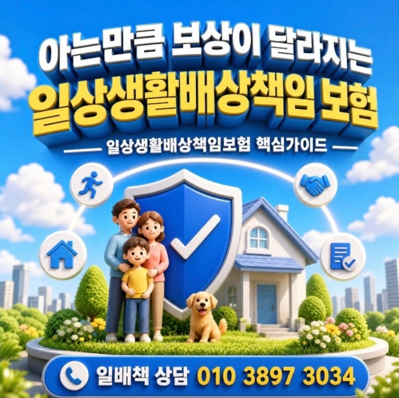 아는만큼 보상이 달라지고 실제 생활에서 활용도가 높은 일상생활배상책임보험의 핵심 가이....