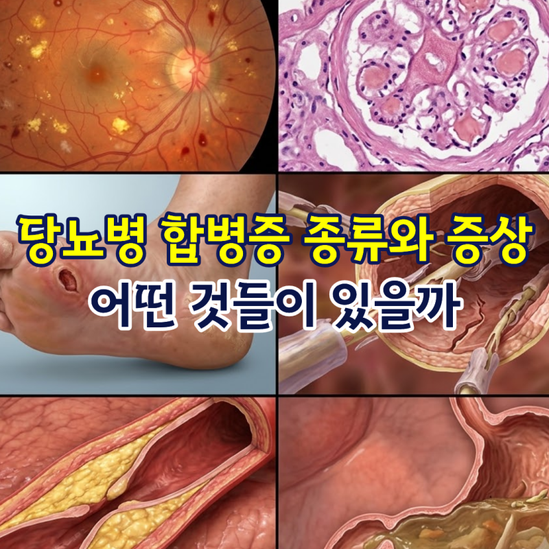 당뇨병 합병증 종류와 증상 어떤 것들이 있을까
