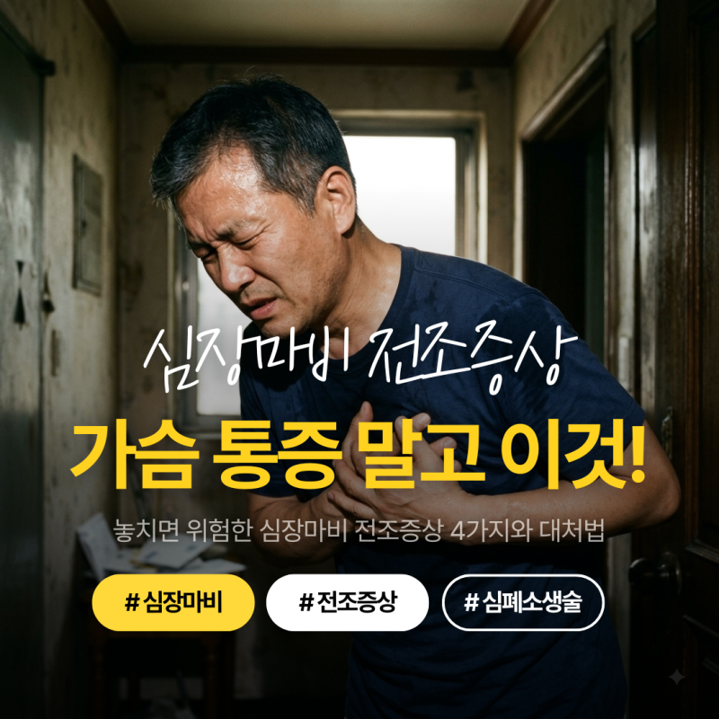 심장마비 전조증상, 가슴 통증 말고도 턱·등 뻐근할 때 참지 말고 당장 병원 가세요! 놓치면 ....