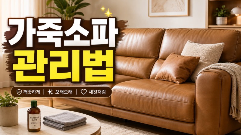 가죽소파 청소 가죽쇼파 관리 관리법 냄새 걱정 없도록 하는 원칙 소개합니다