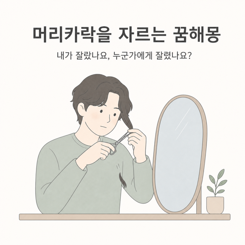머리카락을 자르는 꿈해몽 | 내가 잘랐나요, 누군가에게 잘렸나요? 13가지