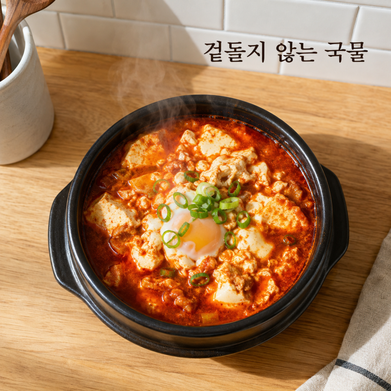 순두부찌개 레시피 만드는법, 국물이 겉도는 진짜 이유