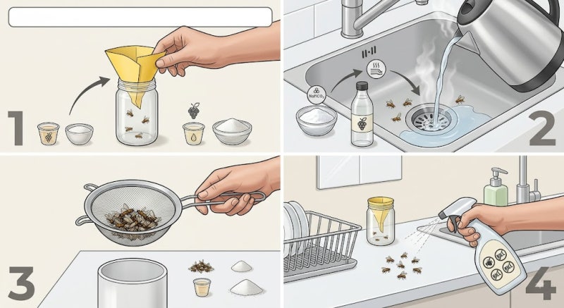 여름철 주방 초파리/날파리 완벽 퇴치법 3가지
