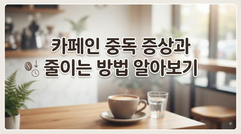 카페인 중독 증상 6가지와 줄이는 방법 5가지, 음식 관리법
