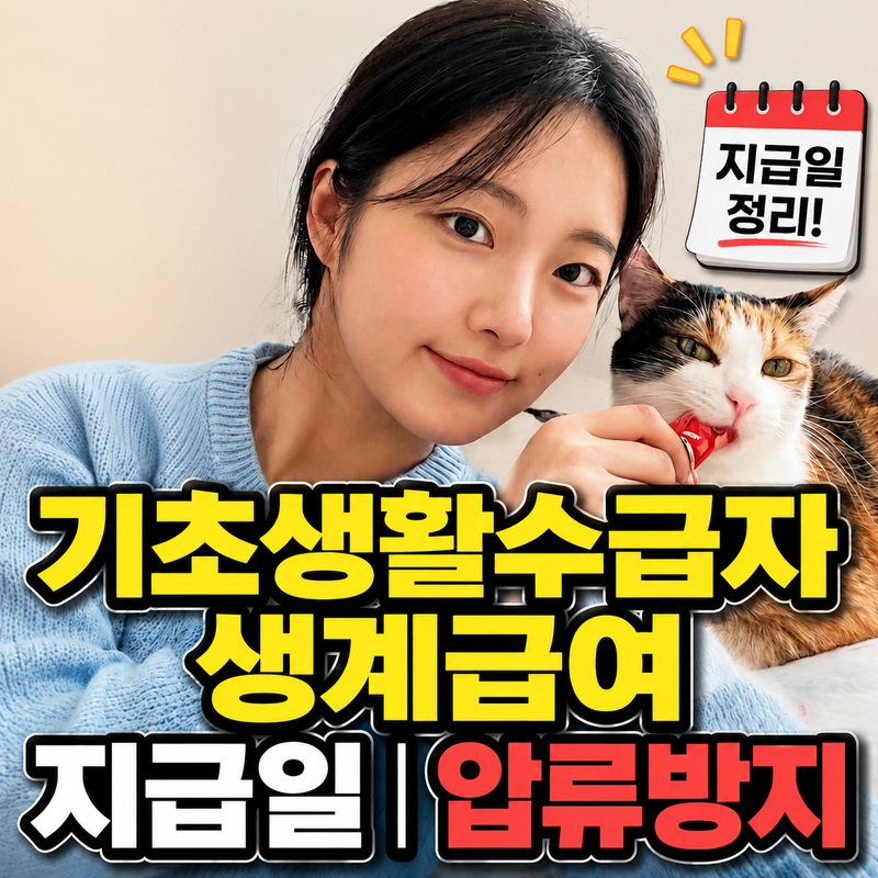 2026년 기초생활수급자 생계급여 지급일 20일 압류방지 행복지킴이통장 개설법 대리수령 총정....