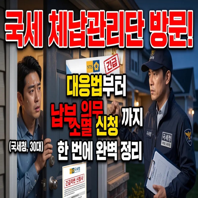 국세 체납관리단 방문 온다? 대응법부터 납부 의무 소멸 신청까지 한 번에 정리