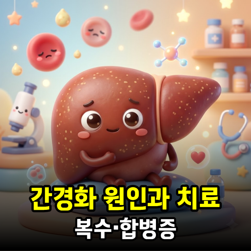 간경화 원인과 치료, 복수·합병증