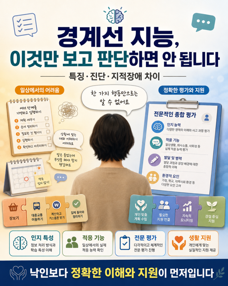 경계선 지능 특징, ‘이것’이 어렵다고 단정하면 안 되는 이유｜지적장애 차이·진단·대처....