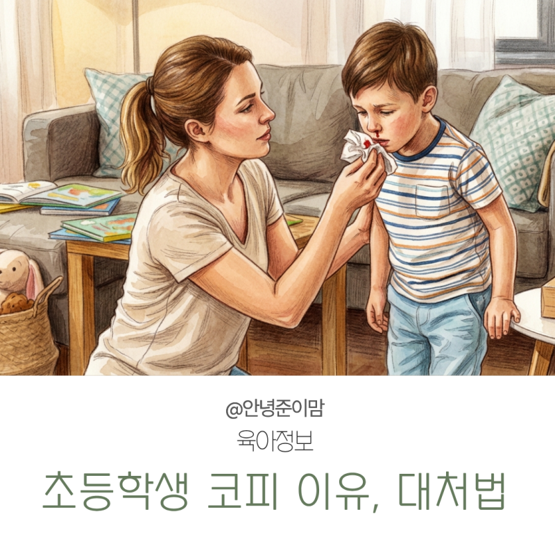 초등학생 코피 자주 나는 이유, 올바른 대처법은?