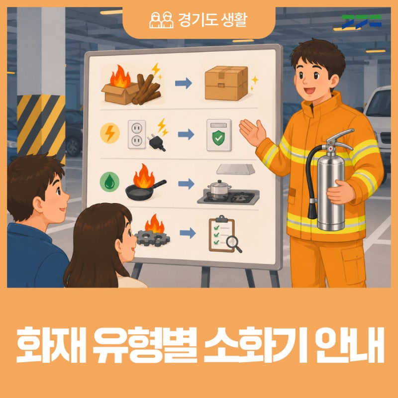 소화기에도 종류가 있다?｜화재 유형별 소화기 안내