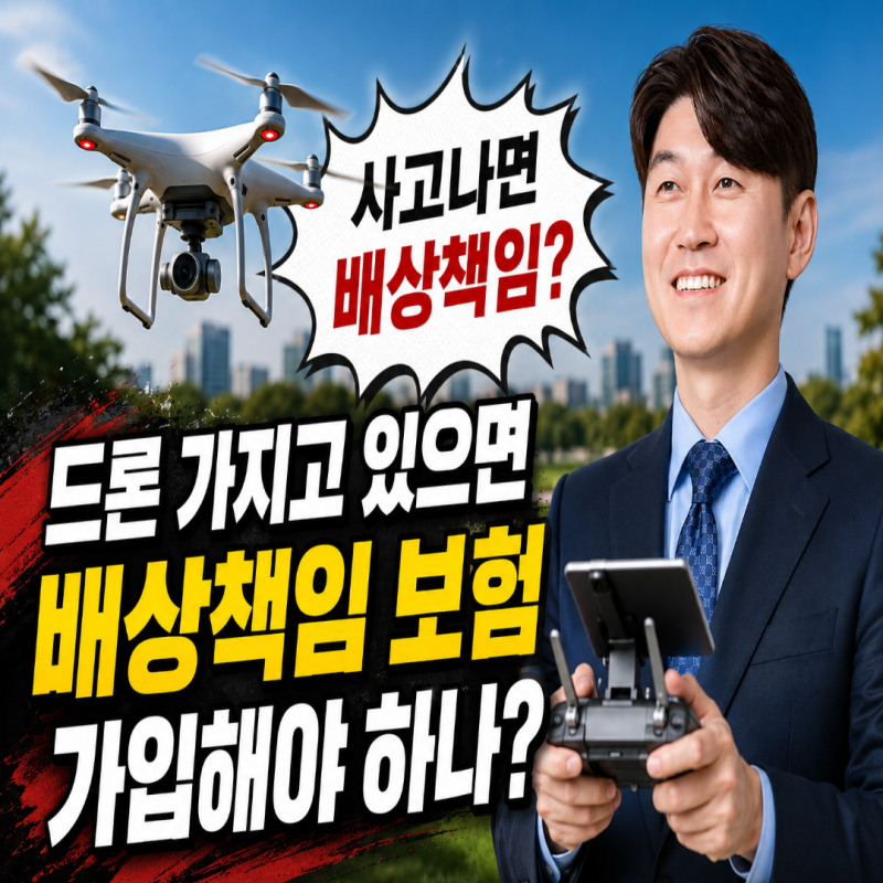 드론 가지고 있으면 배상책임 보험 가입해야하나?