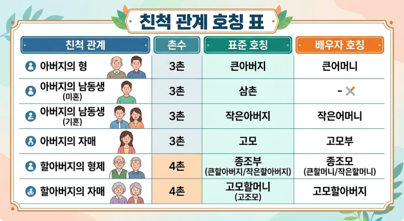 더 이상 "저기요..." 금지! 식은땀 나는 친가 호칭 3분 종결