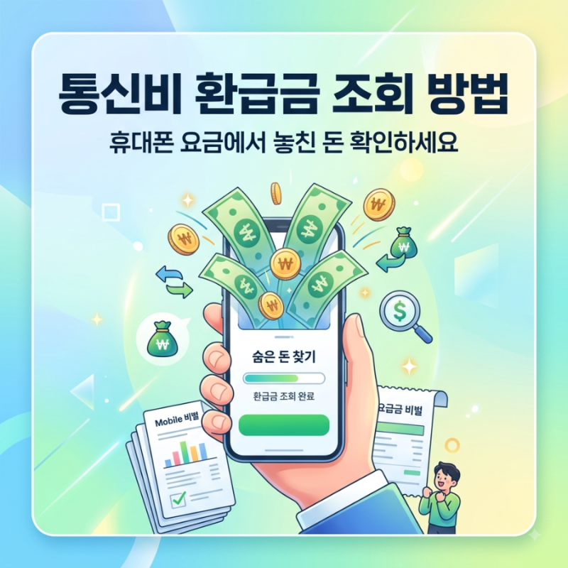 통신비 환급금 조회 방법 휴대폰 요금에서 놓친 돈 있는지 확인하세요
