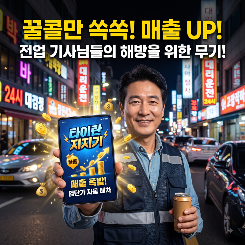 대리 지지기 '타이탄', Z폴드 완벽 해상도 지원! 전업 기사님 고스펙 장비에 날개를 달다