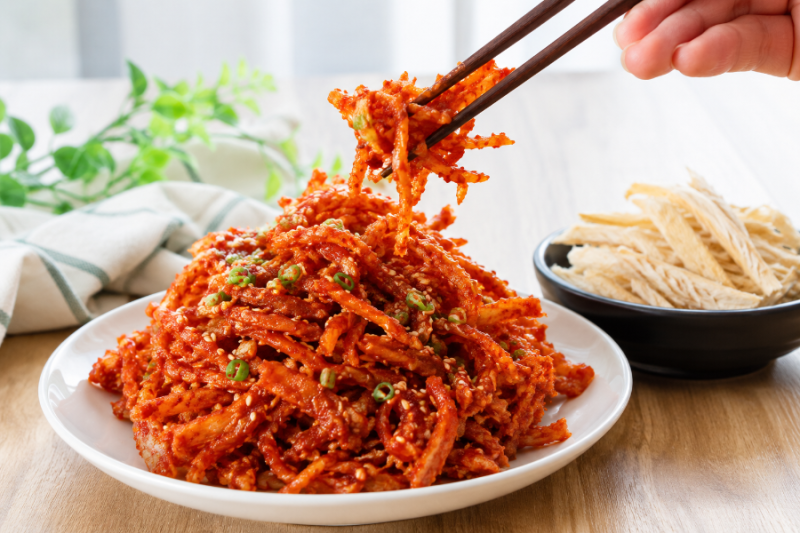 황태채무침 만드는 법, 부드럽게 불리는 법과 새콤달콤 황태채 밑반찬