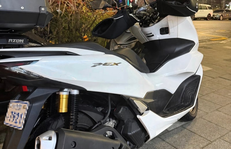 PCX125 21년식 일반쇼바에서 25년식 혼다 순정 가스 쇼바 이식하기