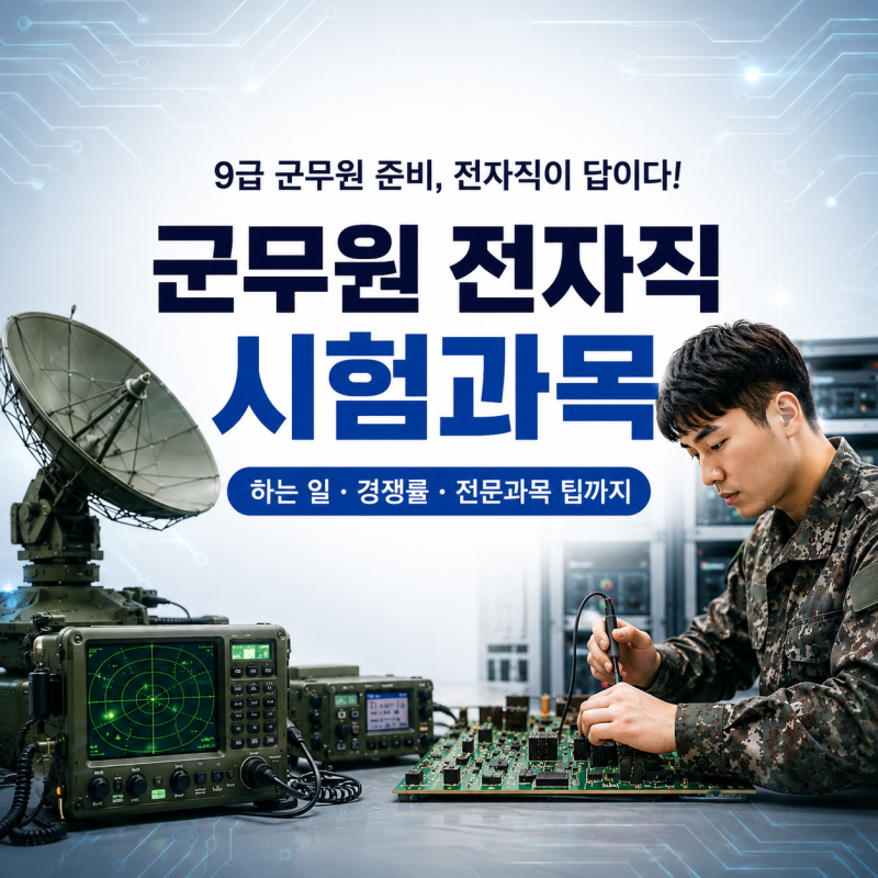 군무원 전자직 시험과목 9급 전자공학 전자회로 경쟁률