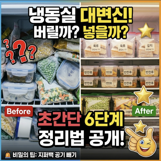 냉동실 정리법 왜 자꾸 같은 재료를 재구매하게 될까