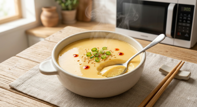 [전자레인지 계란찜] 일식집 스타일! 5분 만에 만드는 초간단 푸딩 계란찜 황금레시피